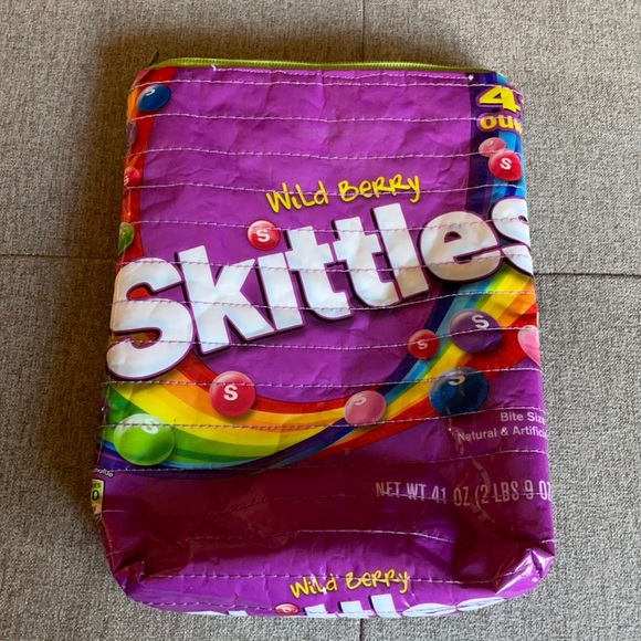 Skittles recycled zipper lined bag. Very sturdy. - Picture 1 of 7